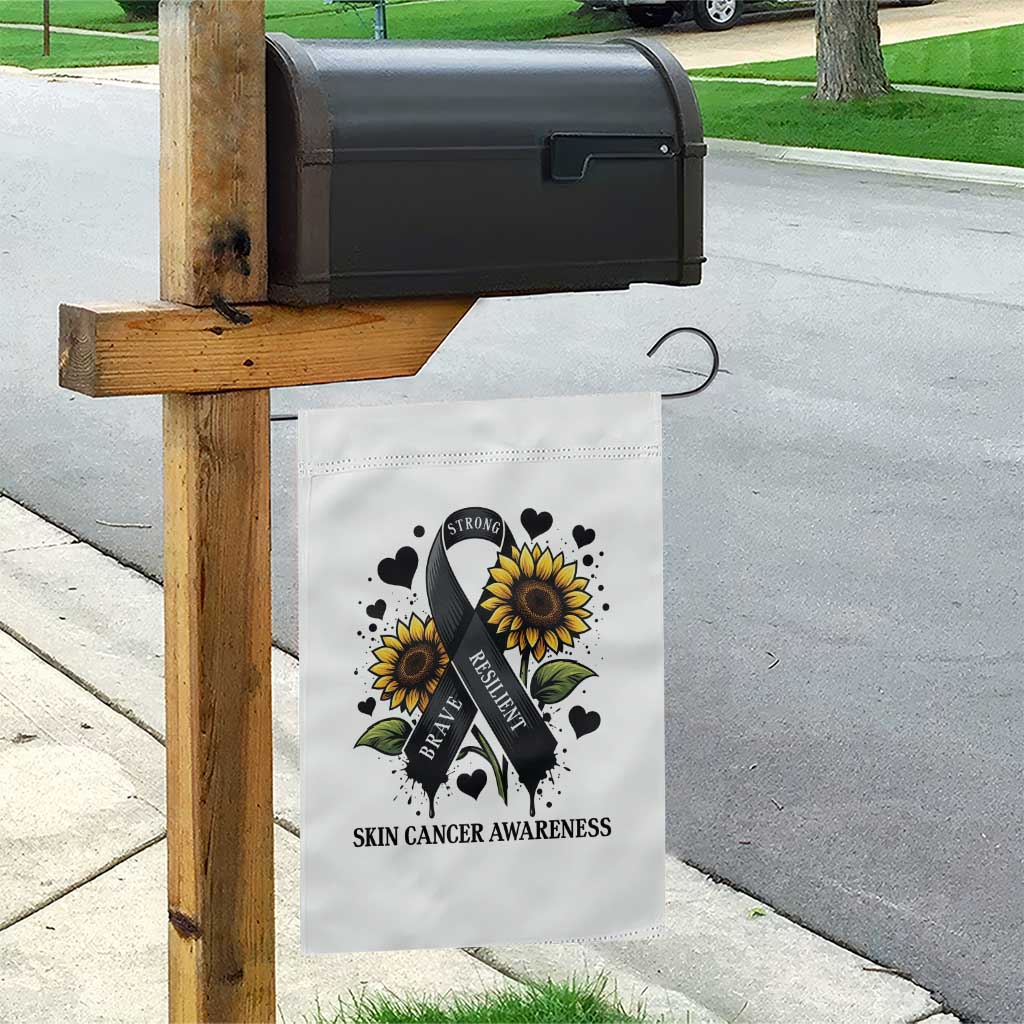 Sunflower Skin Cancer Awareness Garden Flag Brave Strong Resilient TS12 Print Your Wear