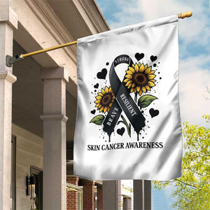 Sunflower Skin Cancer Awareness Garden Flag Brave Strong Resilient TS12 Print Your Wear