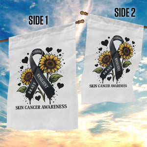Sunflower Skin Cancer Awareness Garden Flag Brave Strong Resilient TS12 Print Your Wear