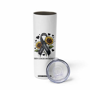 Sunflower Skin Cancer Awareness Skinny Tumbler Brave Strong Resilient TS12 Print Your Wear