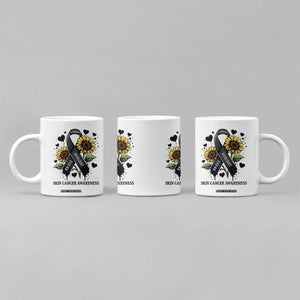 Sunflower Skin Cancer Awareness Coffee Mug Brave Strong Resilient TS12 Print Your Wear