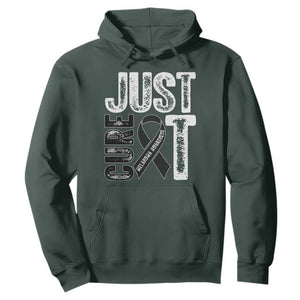 Skin Cancer Warrior Awareness Fighter Hoodie Just Cure It TS12 Dark Forest Green Print Your Wear