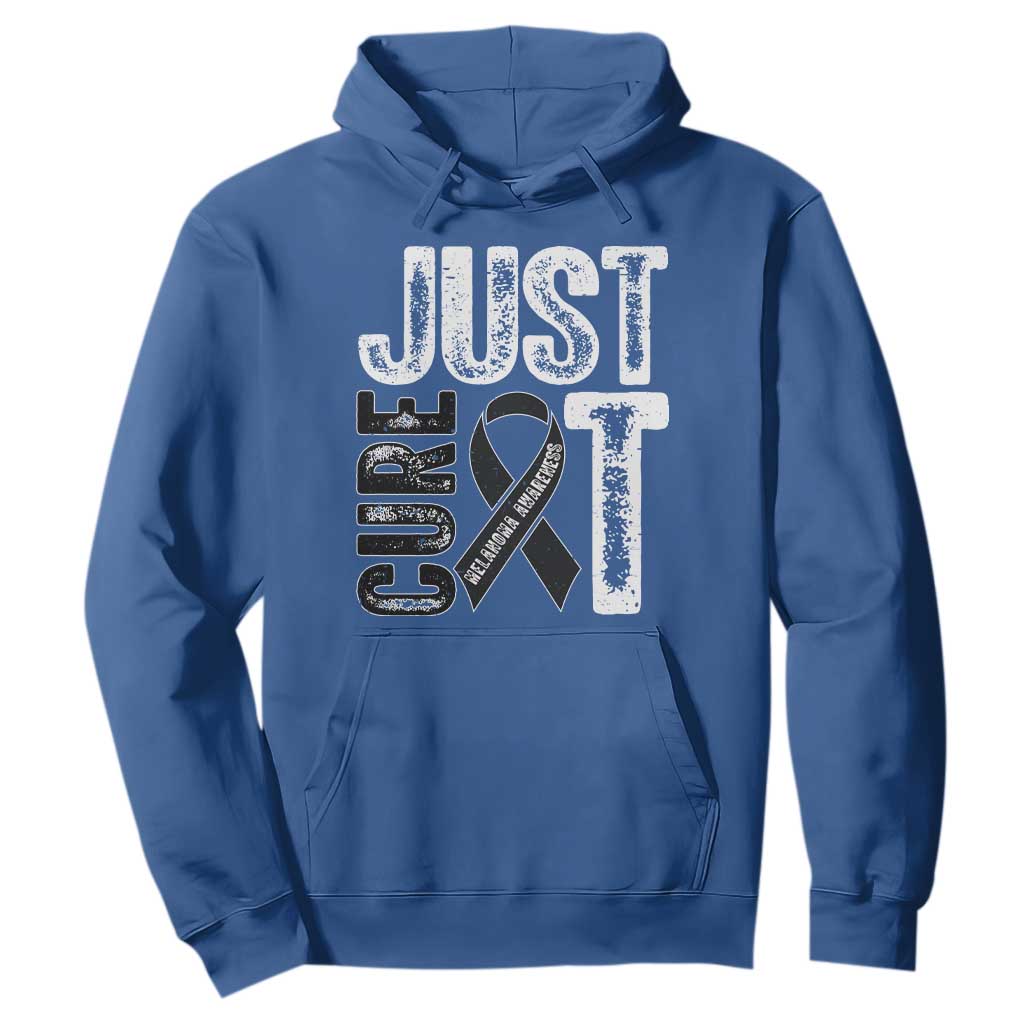 Skin Cancer Warrior Awareness Fighter Hoodie Just Cure It TS12 Royal Blue Print Your Wear