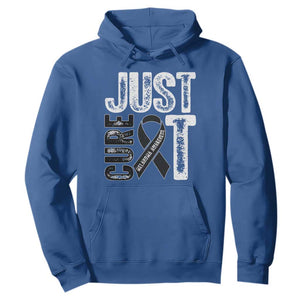 Skin Cancer Warrior Awareness Fighter Hoodie Just Cure It TS12 Royal Blue Print Your Wear