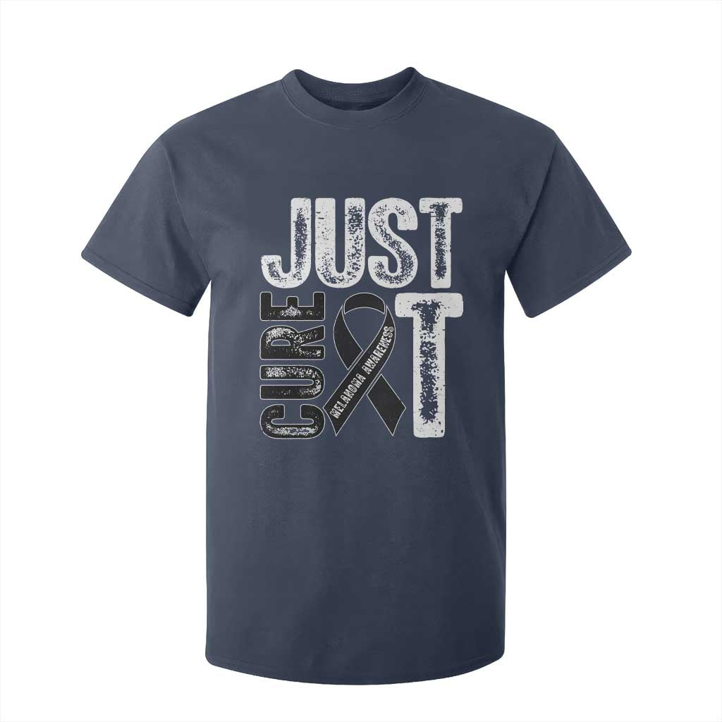 Skin Cancer Warrior Awareness Fighter T Shirt For Kid Just Cure It TS12 Navy Print Your Wear