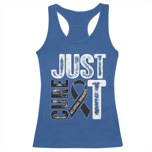 Skin Cancer Warrior Awareness Fighter Racerback Tank Top Just Cure It TS12 Royal Blue Print Your Wear
