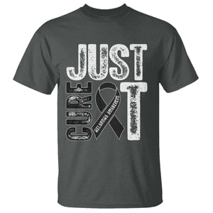 Skin Cancer Warrior Awareness Fighter T Shirt Just Cure It TS12 Dark Heather Print Your Wear