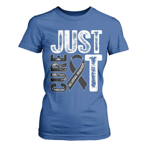 Skin Cancer Warrior Awareness Fighter T Shirt For Women Just Cure It TS12 Royal Blue Print Your Wear