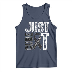 Skin Cancer Warrior Awareness Fighter Tank Top Just Cure It TS12 Navy Print Your Wear