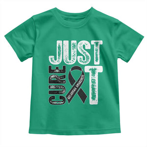 Skin Cancer Warrior Awareness Fighter Toddler T Shirt Just Cure It TS12 Irish Green Print Your Wear
