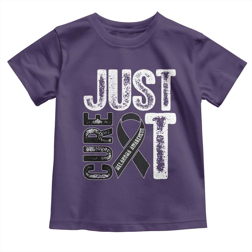 Skin Cancer Warrior Awareness Fighter Toddler T Shirt Just Cure It TS12 Purple Print Your Wear