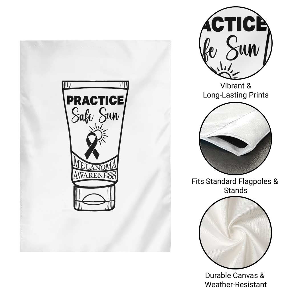 Skin Cancer Prevention Garden Flag Practice Safe Sun Awareness Gift TS12 Print Your Wear