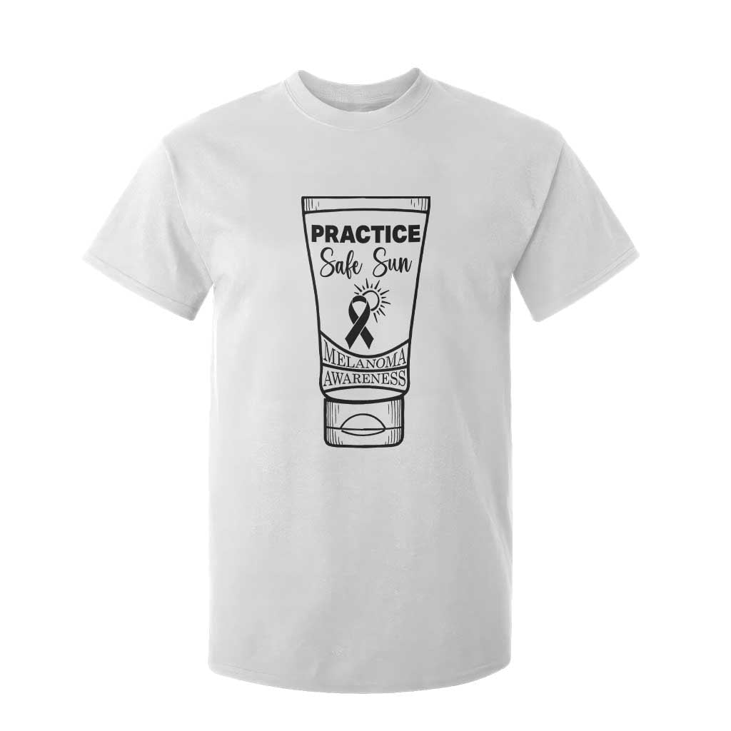 Skin Cancer Prevention T Shirt For Kid Practice Safe Sun Awareness Gift TS12 White Print Your Wear