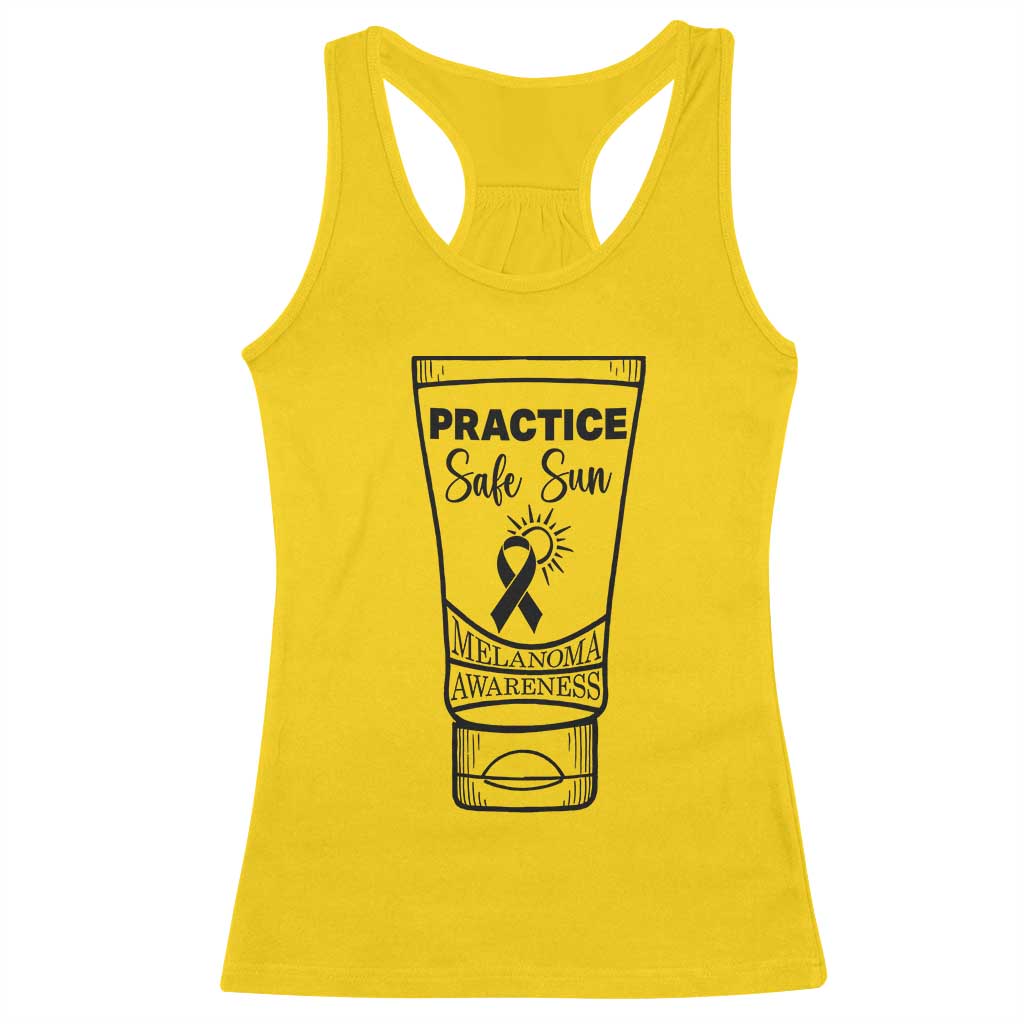 Skin Cancer Prevention Racerback Tank Top Practice Safe Sun Awareness Gift TS12 Daisy Print Your Wear