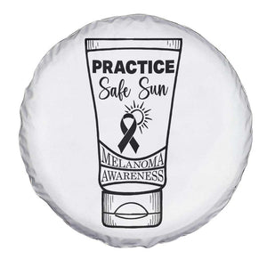 Skin Cancer Prevention Spare Tire Cover Practice Safe Sun Awareness Gift TS12 Print Your Wear