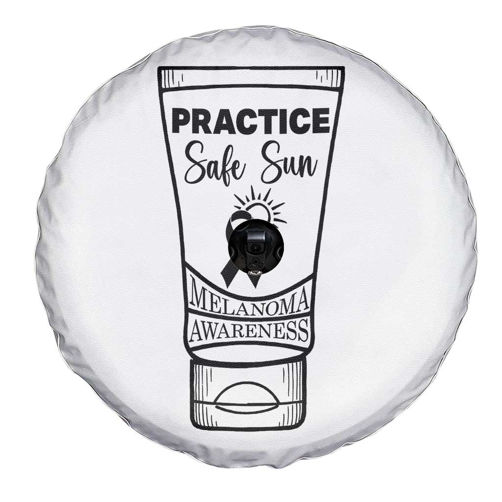 Skin Cancer Prevention Spare Tire Cover Practice Safe Sun Awareness Gift TS12 Print Your Wear