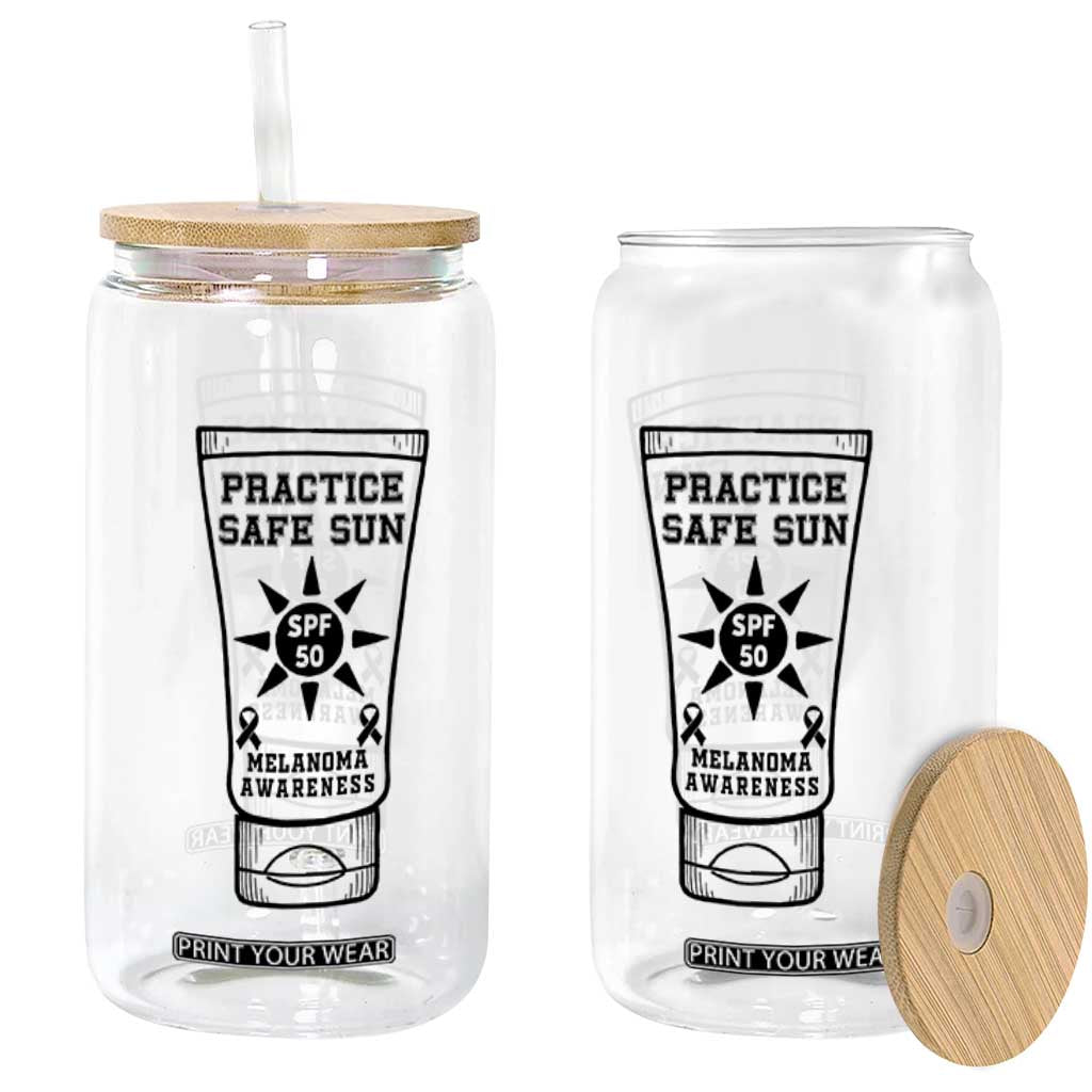 Practice Safe Sun Glass Can Funny Melanoma Skin Cancer Graphic TS12 Print Your Wear