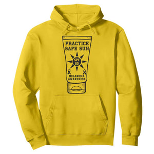 Practice Safe Sun Hoodie Funny Melanoma Skin Cancer Graphic TS12 Daisy Print Your Wear