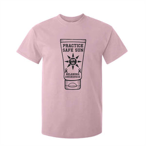 Practice Safe Sun T Shirt For Kid Funny Melanoma Skin Cancer Graphic TS12 Light Pink Print Your Wear
