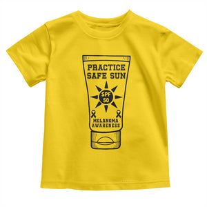 Practice Safe Sun Toddler T Shirt Funny Melanoma Skin Cancer Graphic TS12 Daisy Print Your Wear