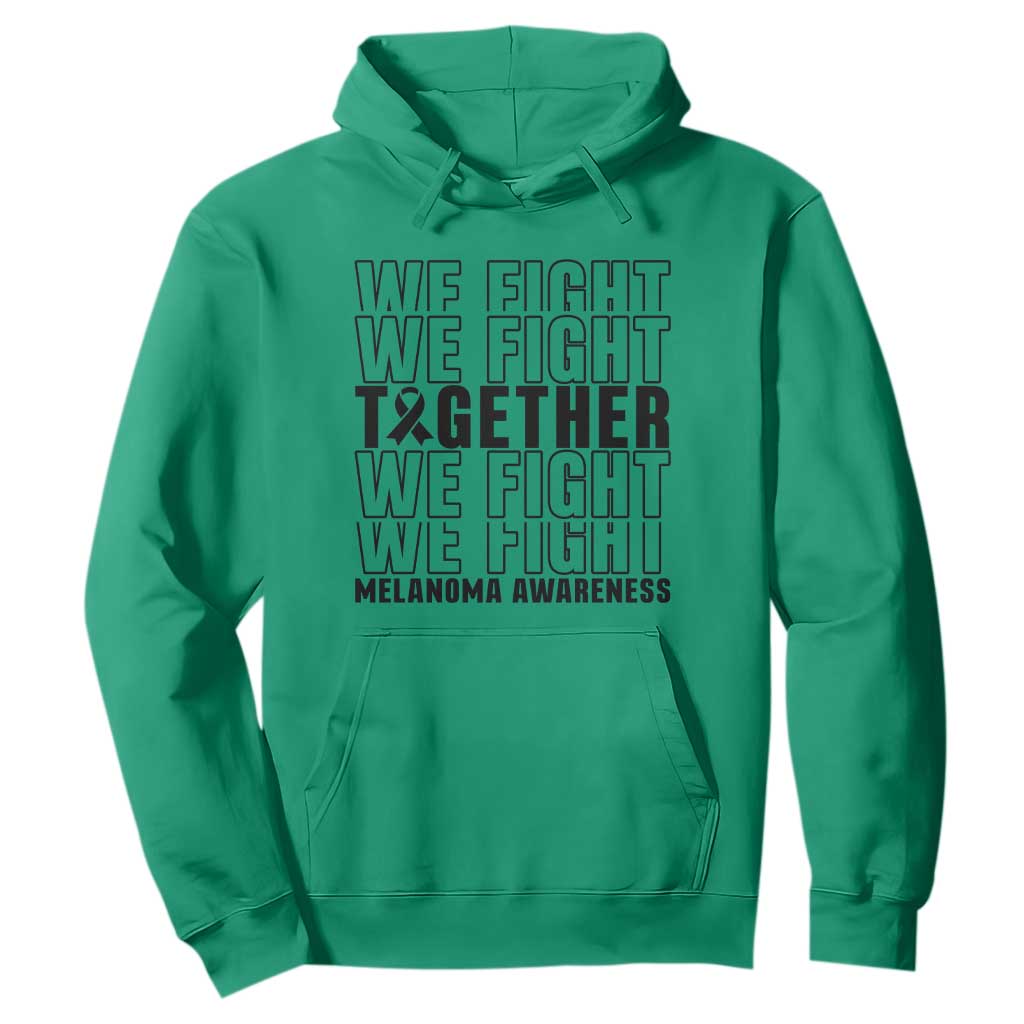 Melanoma Support Warrior Hoodie We Fight Together TS12 Irish Green Print Your Wear