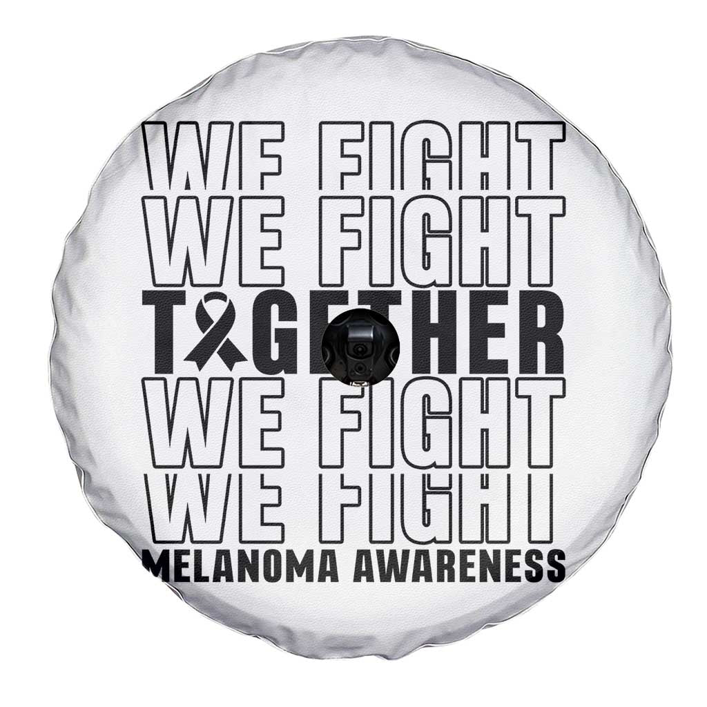 Melanoma Support Warrior Spare Tire Cover We Fight Together TS12 Print Your Wear