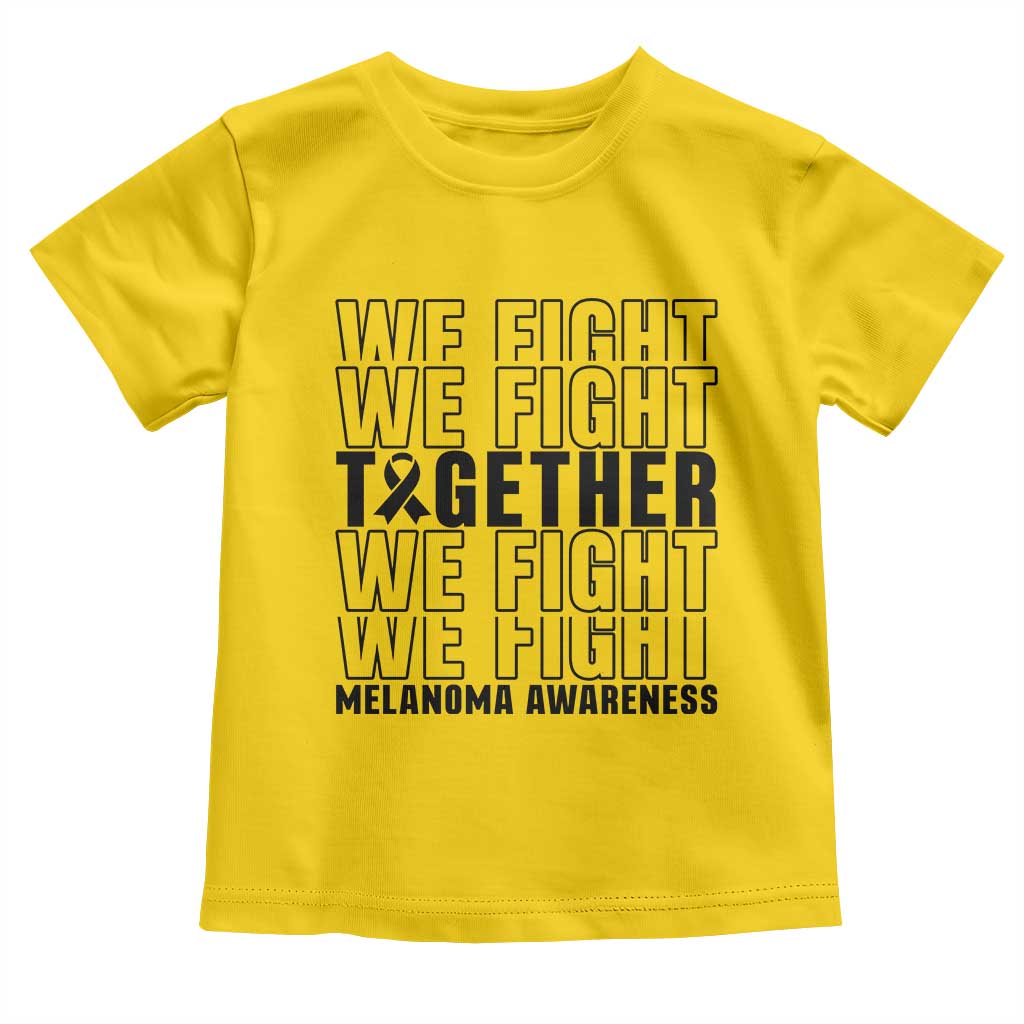 Melanoma Support Warrior Toddler T Shirt We Fight Together TS12 Daisy Print Your Wear