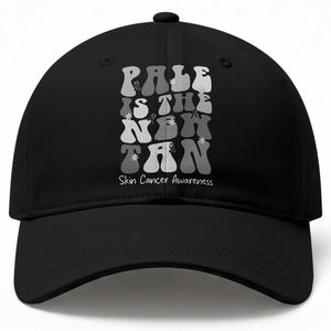 Skin Cancer Warrior Baseball Cap Pale Is The New Tan TS12 Print Your Wear