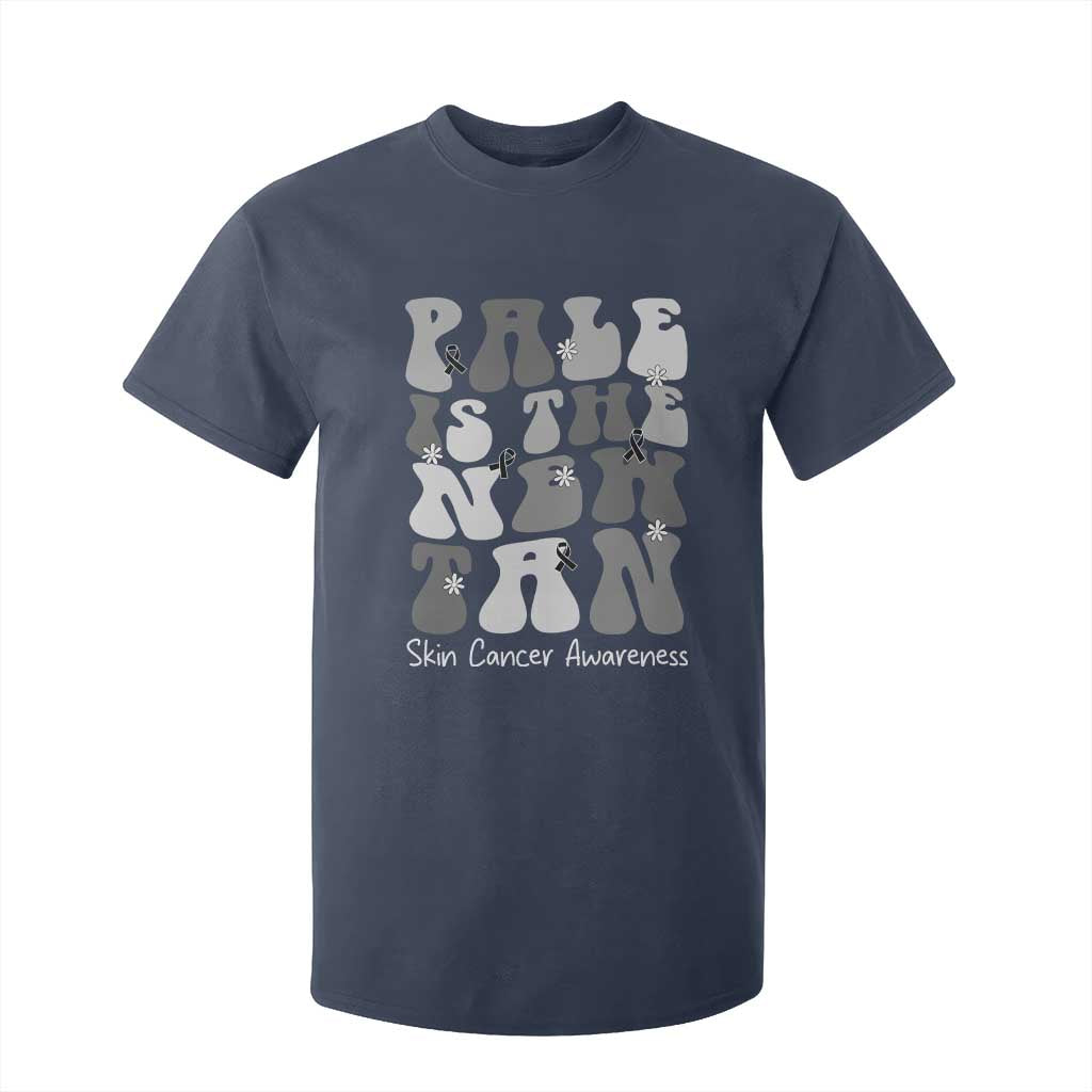 Skin Cancer Warrior T Shirt For Kid Pale Is The New Tan TS12 Navy Print Your Wear