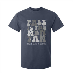 Skin Cancer Warrior T Shirt For Kid Pale Is The New Tan TS12 Navy Print Your Wear