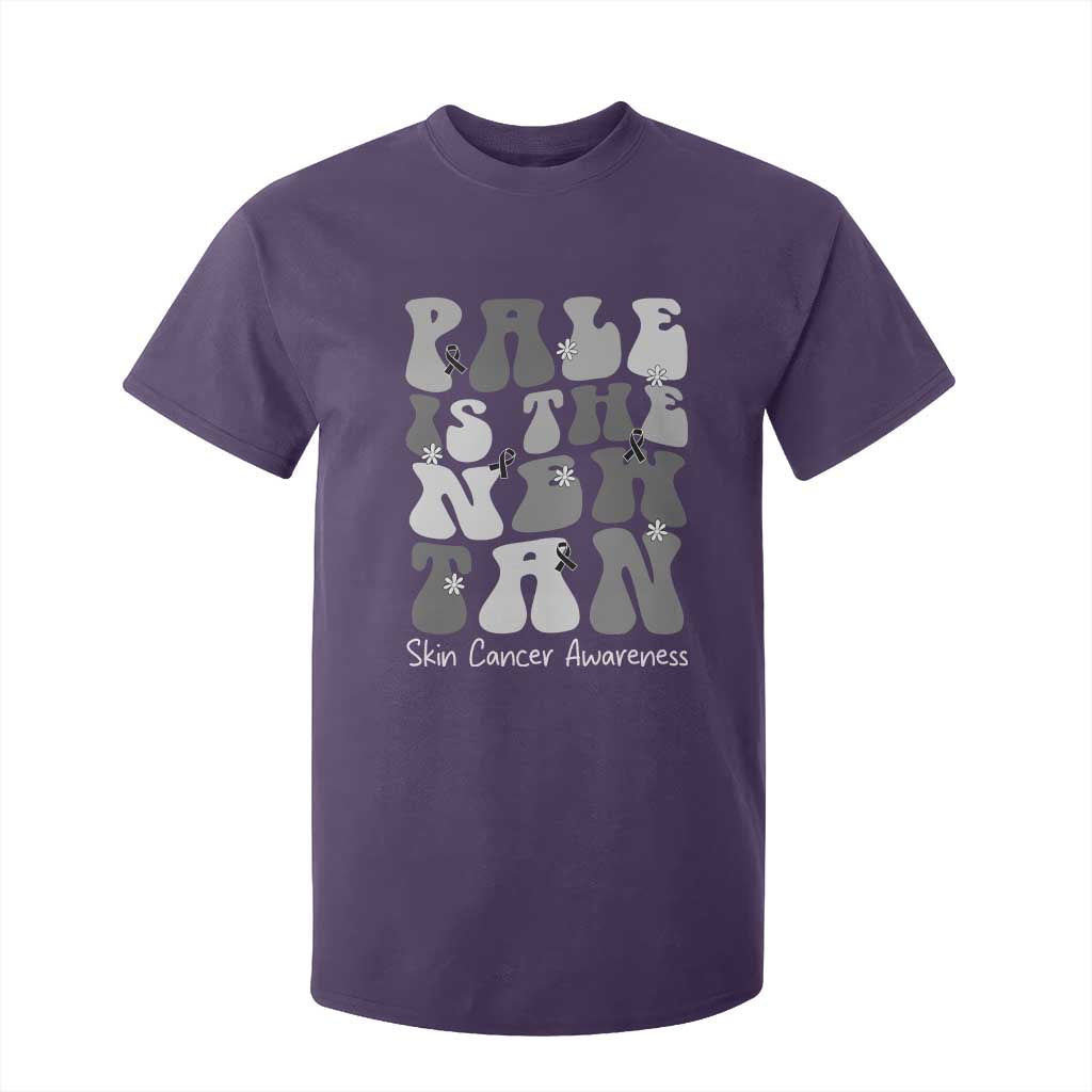 Skin Cancer Warrior T Shirt For Kid Pale Is The New Tan TS12 Purple Print Your Wear