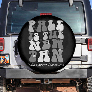 Skin Cancer Warrior Spare Tire Cover Pale Is The New Tan TS12 No hole Black Print Your Wear