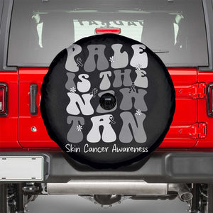 Skin Cancer Warrior Spare Tire Cover Pale Is The New Tan TS12 Black Print Your Wear