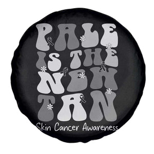 Skin Cancer Warrior Spare Tire Cover Pale Is The New Tan TS12 Print Your Wear