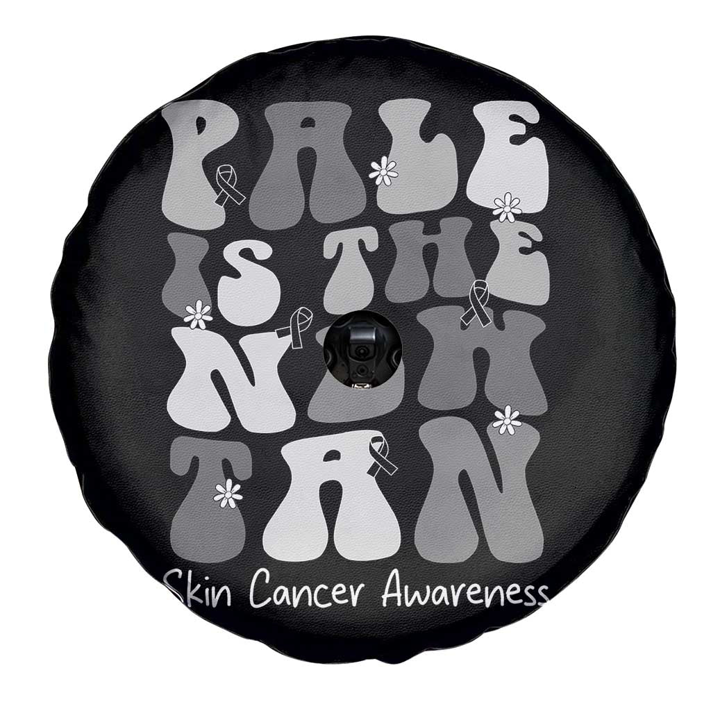 Skin Cancer Warrior Spare Tire Cover Pale Is The New Tan TS12 Print Your Wear
