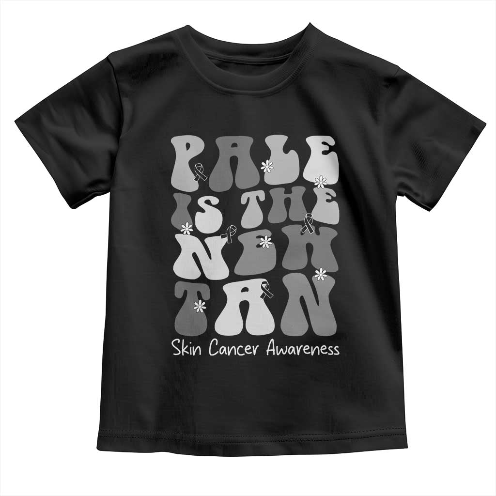 Skin Cancer Warrior Toddler T Shirt Pale Is The New Tan TS12 Black Print Your Wear