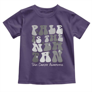 Skin Cancer Warrior Toddler T Shirt Pale Is The New Tan TS12 Purple Print Your Wear
