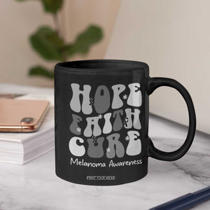 Faith Hope Cure Melanoma Awareness Coffee Mug Skin Cancer Fighter TS12 Print Your Wear