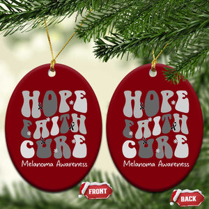 Faith Hope Cure Melanoma Awareness Ceramic Ornament Skin Cancer Fighter TS12 Print Your Wear