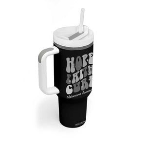 Faith Hope Cure Melanoma Awareness Tumbler With Handle Skin Cancer Fighter TS12 Print Your Wear