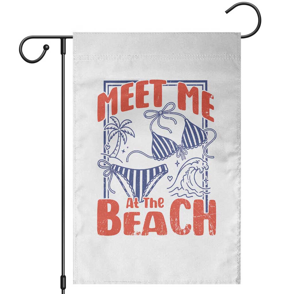 Meet Me At The Beach Garden Flag Summer Girls Trip Bikini Lover Gift TS12 White Print Your Wear
