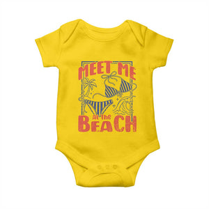 Meet Me At The Beach Baby Onesie Summer Girls Trip Bikini Lover Gift TS12 Daisy Print Your Wear