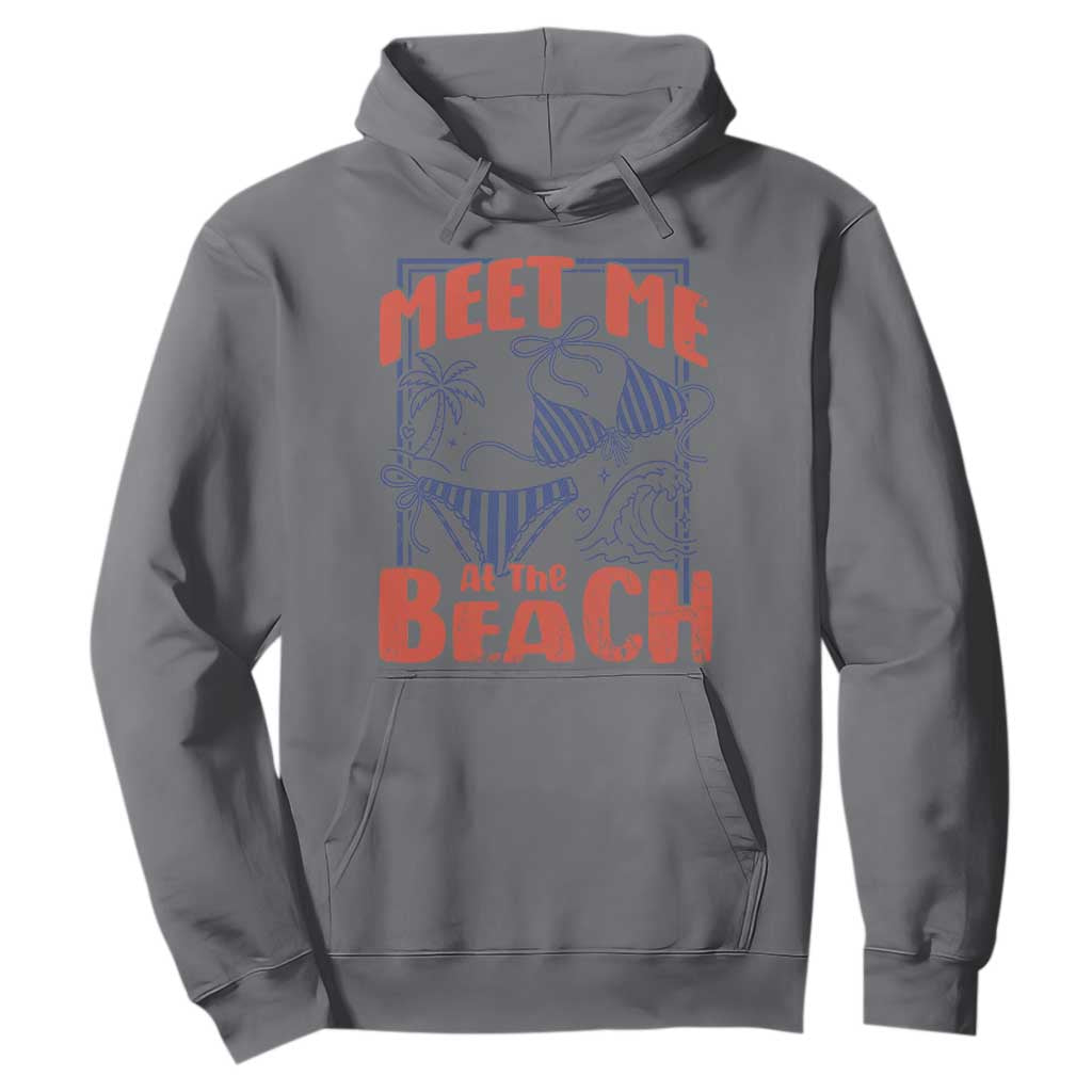 Meet Me At The Beach Hoodie Summer Girls Trip Bikini Lover Gift TS12 Charcoal Print Your Wear