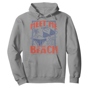 Meet Me At The Beach Hoodie Summer Girls Trip Bikini Lover Gift TS12 Sport Gray Print Your Wear