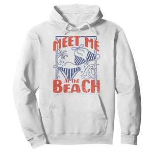 Meet Me At The Beach Hoodie Summer Girls Trip Bikini Lover Gift TS12 White Print Your Wear
