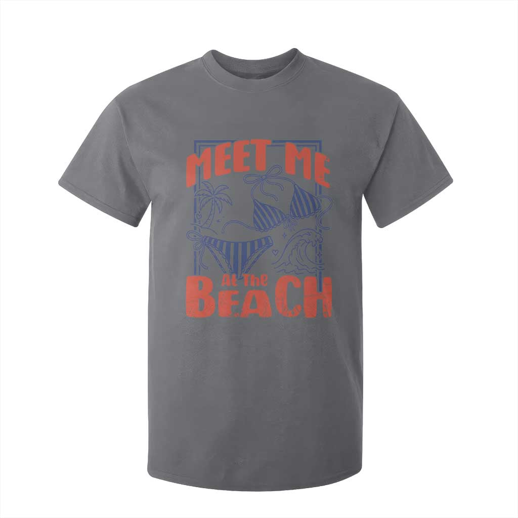 Meet Me At The Beach T Shirt For Kid Summer Girls Trip Bikini Lover Gift TS12 Charcoal Print Your Wear