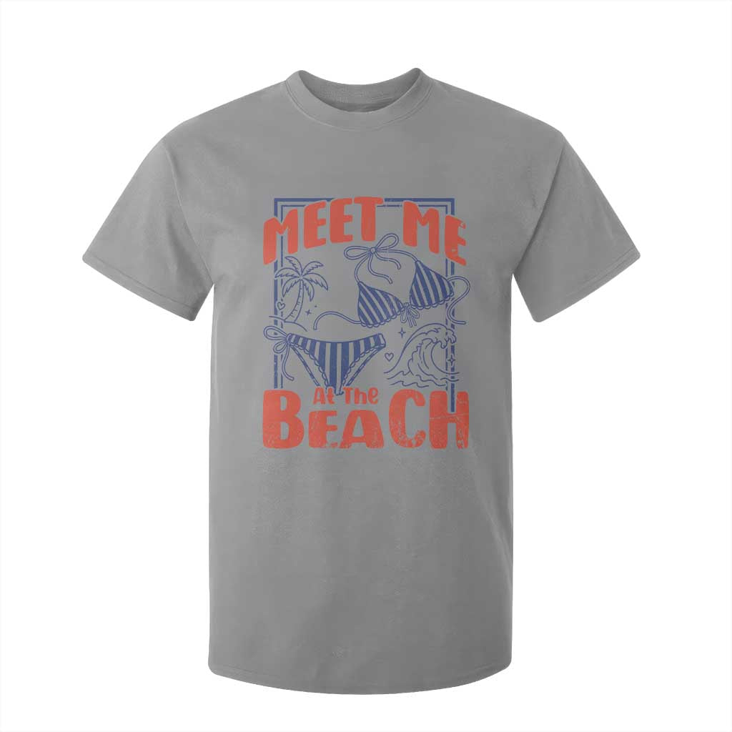 Meet Me At The Beach T Shirt For Kid Summer Girls Trip Bikini Lover Gift TS12 Sport Gray Print Your Wear