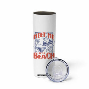 Meet Me At The Beach Skinny Tumbler Summer Girls Trip Bikini Lover Gift TS12 Print Your Wear