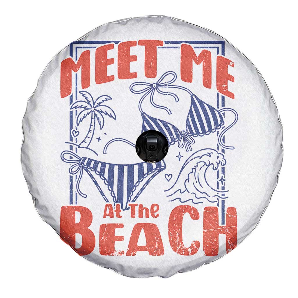 Meet Me At The Beach Spare Tire Cover Summer Girls Trip Bikini Lover Gift TS12 Print Your Wear