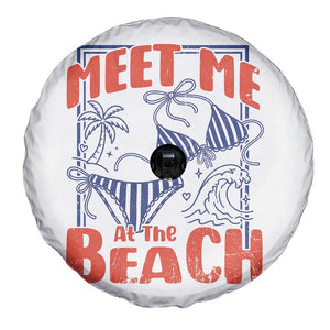 Meet Me At The Beach Spare Tire Cover Summer Girls Trip Bikini Lover Gift TS12 Print Your Wear